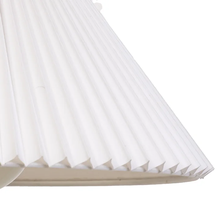 Lámpara De Techo Blanco Metal Pleating en Blanco - Lámparas colgantes, Uruguay | Divino, vista 4