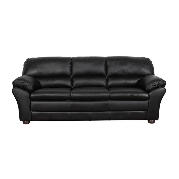 Sillón 3 Cuerpos Cuero Negro Florencia en Negro - Sillones y sofás, Uruguay | Divino, vista 3