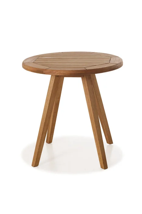 MESA DE LATERAL TRACO REDONDA 60x60x60CM JATOBA en Madera natural - Muebles para el exterior, Uruguay | Vinibel