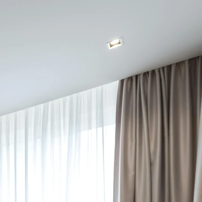 Luminaria Downlight Cuadrado Blanco en Blanco - Lámparas colgantes, Uruguay | Serlux, vista 3
