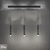 Colgante led rotativo tubular triple 7 posiciones de luz 3000K 30W en Negro - Lámparas colgantes, Uruguay | Iluminica, vista 5 de 5
