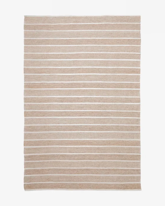 Alfombra Desni beige 100% PET 200 x 300 cm en Beige, Blanco - Muebles para el exterior, Uruguay | Kavehome