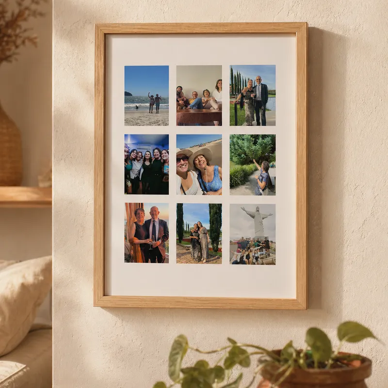 El mejor recuerdo - Cuadro Personalizado con tu Foto en Madera natural - Láminas, Uruguay | Kiosko de Mar