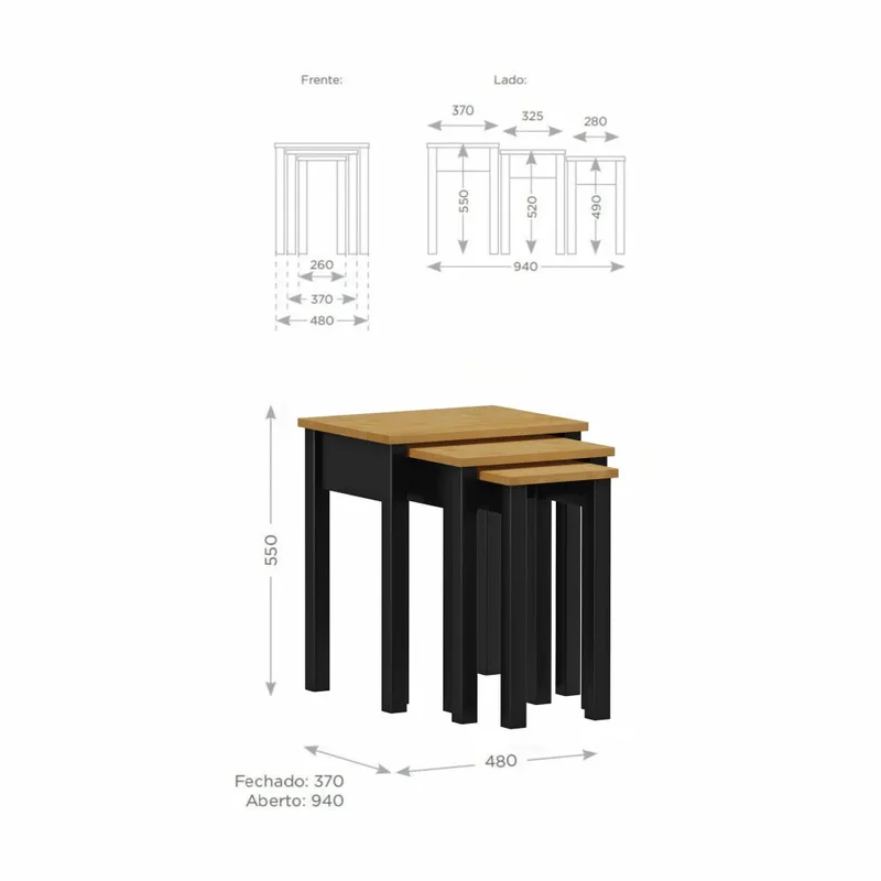 Mesa ratona auxiliar Nido - Linea Loft en Multicolor - Mesas de living, Uruguay | Ecowood, vista 5