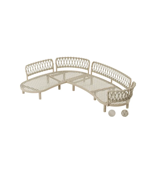 ESQUINERO EXTERIOR MANANTIALES 184X92X63 en Beige - Muebles para el exterior, Uruguay | Más Infinito Casa, vista 4