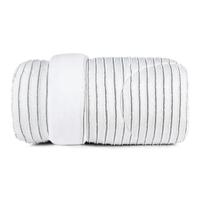 Acolchado Queen - Raya blanco 2,60m x 2,35m en Blanco - Textiles, Uruguay | Decohogar