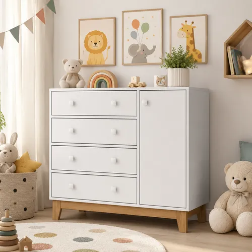 Cajonera Roma con puerta - Cómodas, Uruguay | RM Muebles y Deco