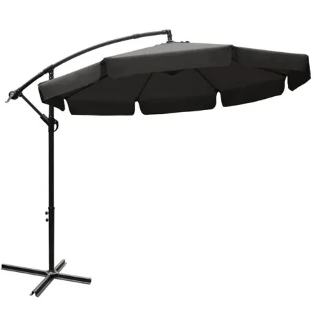 Sombrilla retractil Gris Oscuro en Gris - Muebles para el exterior, Uruguay | La Cueva Muebles, vista 10