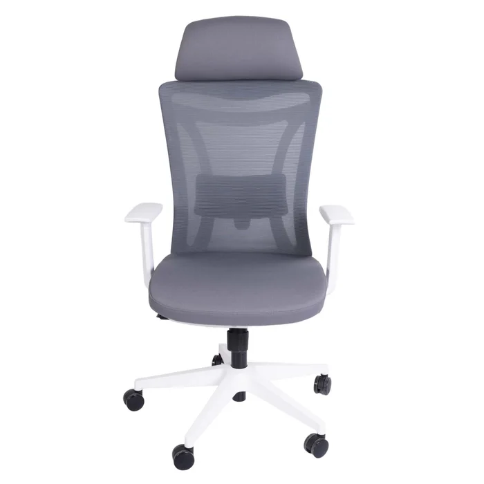 Silla De Oficina Malla Blanco Amane en Gris - Escritorios y sillas de escritorio, Uruguay | Divino, vista 3