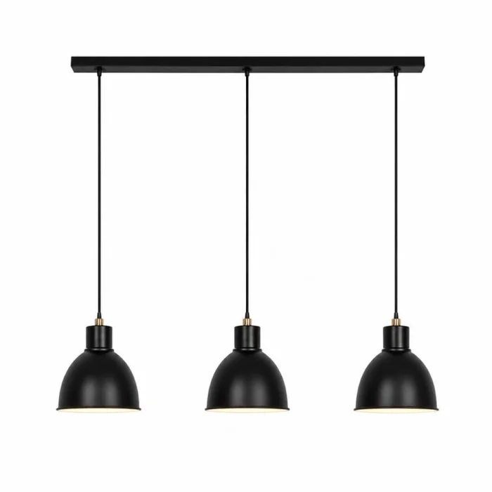 Lámpara Colgante Alpha X3 - Negro en Negro - Lámparas colgantes, Uruguay | Serlux