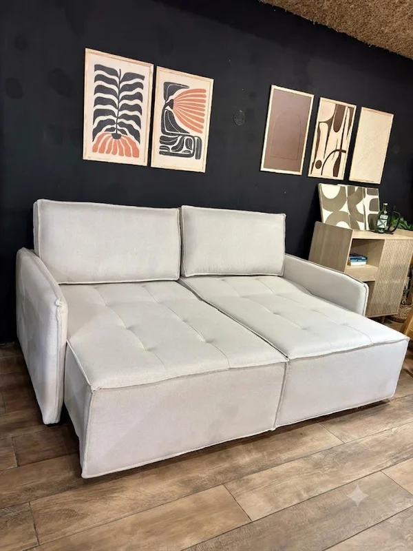 Sofá Cama Divo 200 cm – Crudo en Blanco - Sillones y sofás, Uruguay | Berna Home, vista 5