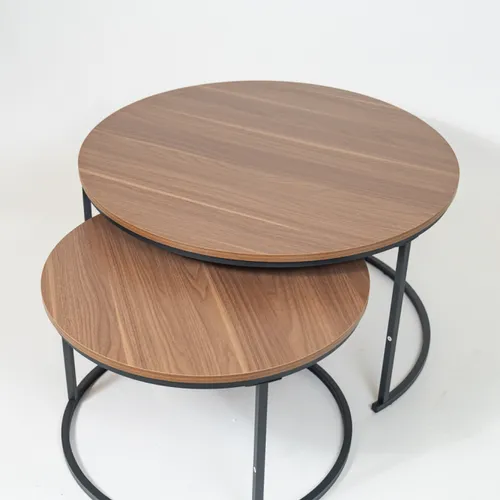 Mesa Centro Set 2 Mesas Mila - Estampado 1 en Multicolor - Sillones y sofás, Uruguay | Indian