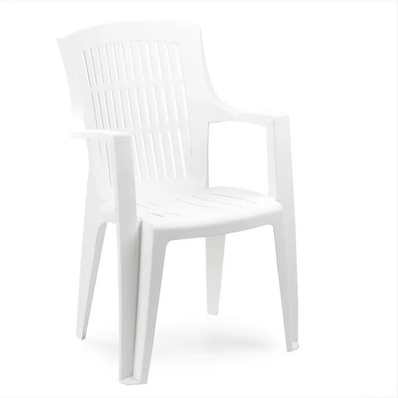SILLA DE PVC APILABLE ARPA BLANCA A5824 en Blanco - Muebles para el exterior, Uruguay | Alfa Ventas