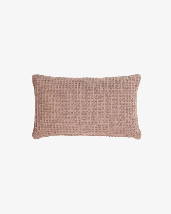 Almohadón Shallowy 100% algodón - rosa 30 x 50 cm en Rosa - Textiles, Uruguay | Kavehome