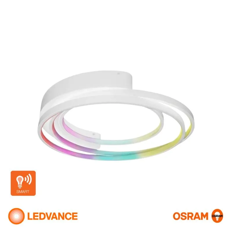 Panel LED LEDVANCE OSRAM Deco Smart Negro De Adosar 27W RGB en Negro - Lámparas colgantes, Uruguay | Serlux