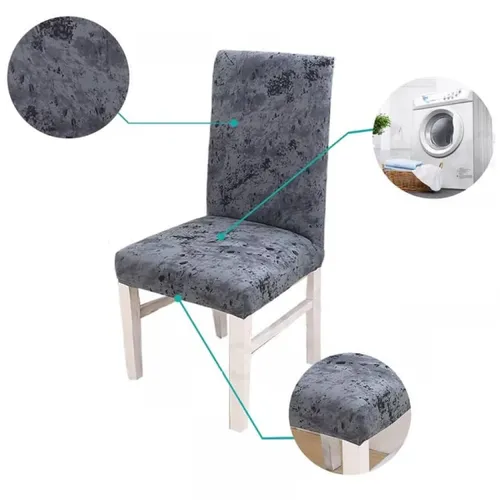 Funda cubre silla elastizada estampada - gris difuminado en Gris - Textiles, Uruguay | Buho Store