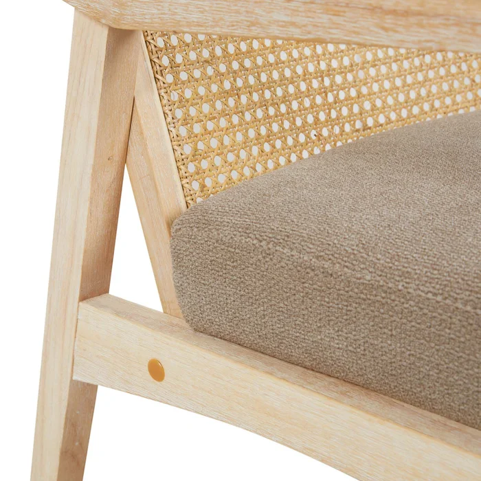 Butaca Madera-y-tela Natural-beige Dakota Natural en Madera natural - Sillones y sofás, Uruguay | Divino, vista 6
