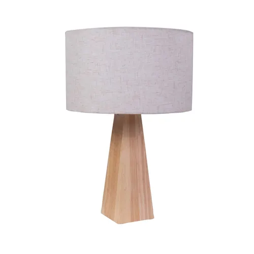 Lampara de mesa Madera Blanco Ml234543 Blanco/natural - Lámparas de mesa, Uruguay | Le Blanc