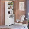 Escritorio Repisa Multifunción Duo - Blanco en Blanco - Escritorios y sillas de escritorio, Uruguay | Rústico Hogar, vista 4 de 5