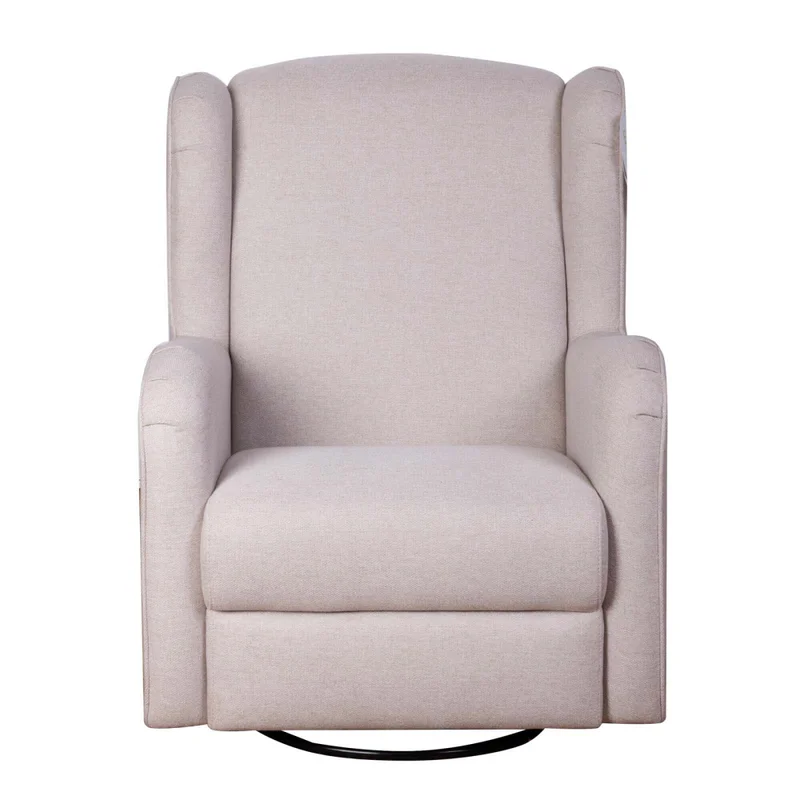Butaca Mecedora 1 Cuerpo Tela Natural-beige Versalles Beige en Beige - Sillones y sofás, Uruguay | Divino, vista 3
