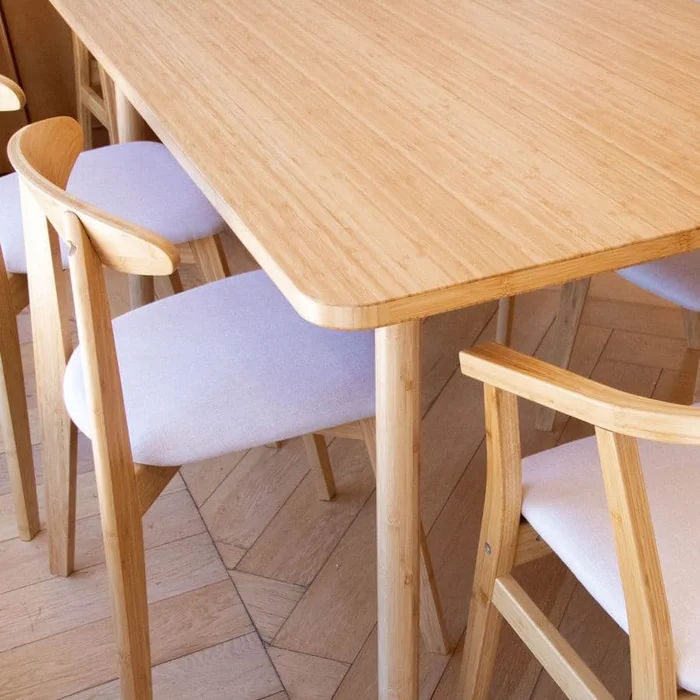 Mesa Malmo en Madera natural - Muebles, Uruguay | Uruguay Bamboo, vista 4