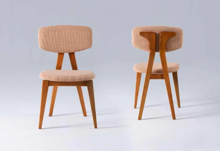 Silla Lee en Lino chumbo T 1940/ castaño - Sillas, Uruguay | Casa Brava
