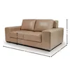Sofá Boston - Cuero Natural - 2 cuerpos - A fabricar en Beige - Sillones y sofás, Uruguay | NYR, vista 3 de 3