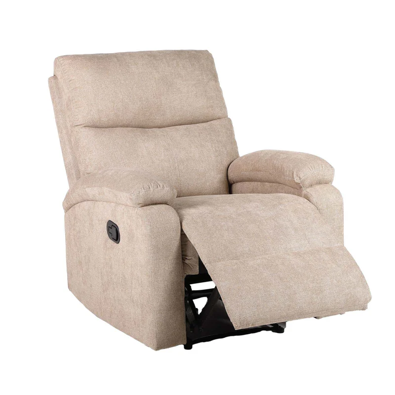 Recliner Manual 1 Cuerpo Tela Natural-beige Nassu Beige en Beige - Sillones y sofás, Uruguay | Divino, vista 3