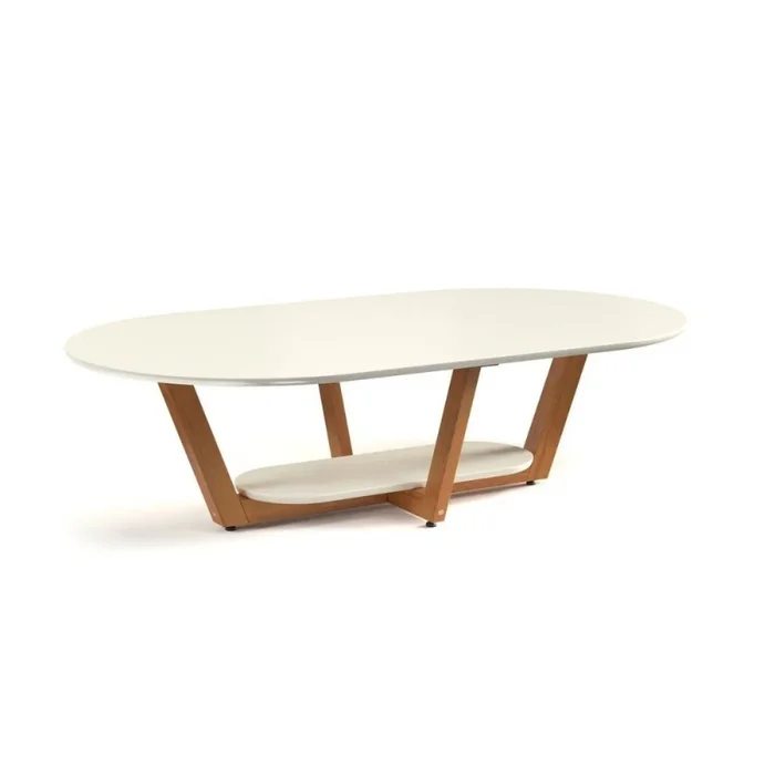 Mesa de living Elegance - Off Withe en Beige - Mesas de living, Uruguay | La Cueva Muebles