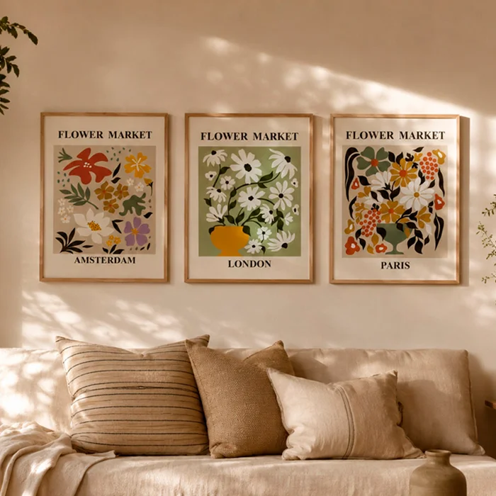 Cuadro Flowers Paris en Multicolor - Decoración de pared, Uruguay | Alta Gracia Deco, vista 3