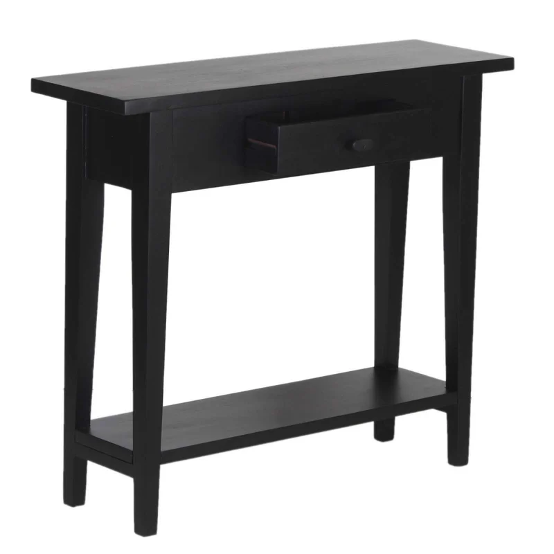 Consola Mdf-y-madera Negro Retro en Negro - Mesas de living, Uruguay | Divino, vista 4