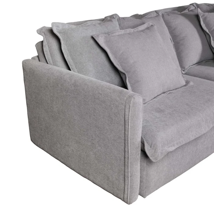 Sofá Cama 3 Cuerpos Tela Gris Verona en Gris - Sillones y sofás, Uruguay | Divino, vista 8