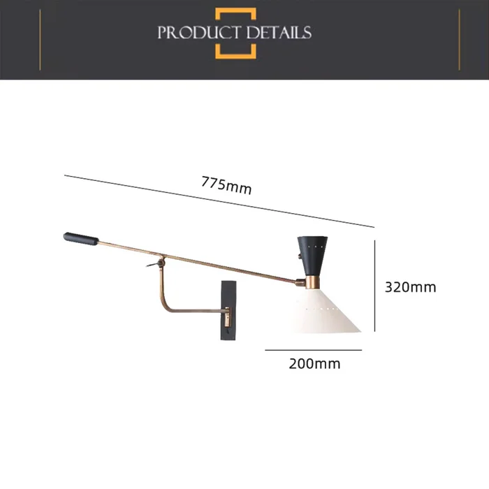 Lampara de pared Rowan en Multicolor - Iluminación, Uruguay | Decotech, vista 6