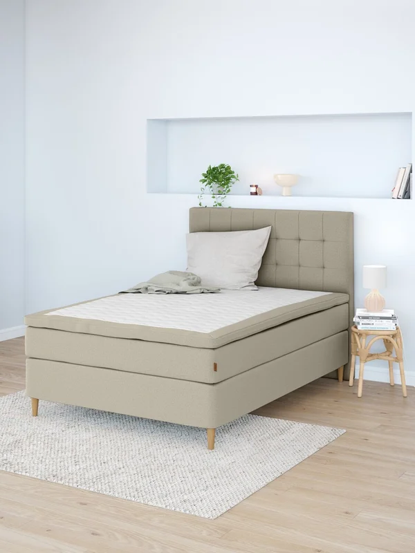 Respaldo capitoneado 140x125 H50 sand-91 en Beige - Respaldos de cama, Uruguay | JYSK, vista 3