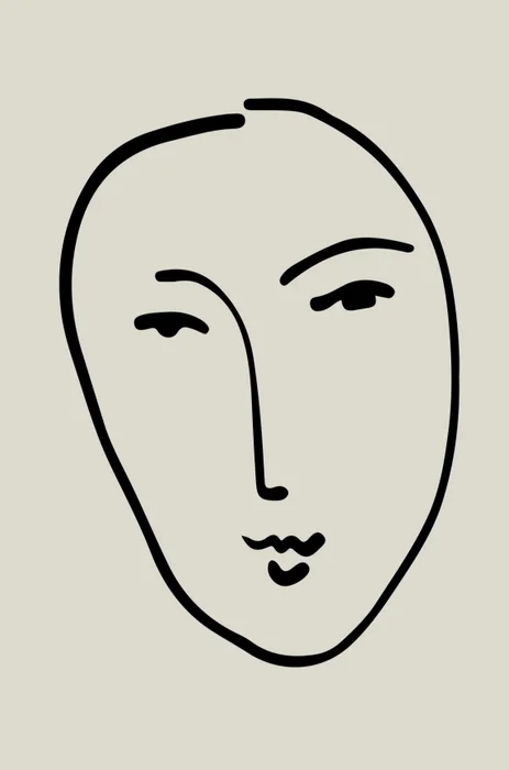 Rostro en Gris - Láminas, Uruguay | Mara Estudio