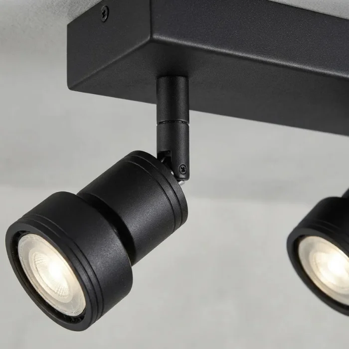 Lámpara Niza Triple Orientable Negra en Negro - Lámparas colgantes, Uruguay | Serlux, vista 5