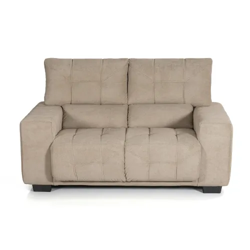 Sofa 2 Cuerpos Sillon Juego De Living Tapizado En Tela en Marrón - Sillones y sofás, Uruguay | Soy Hogar