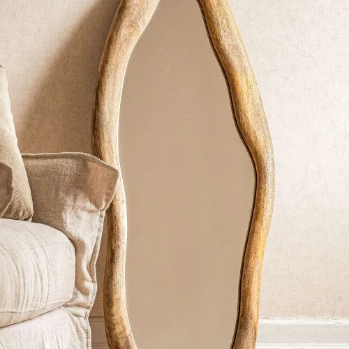 ESPEJO CURVE - MANGO - 55 X 1.26 MTS en Madera natural - Espejos, Uruguay | La Iberica