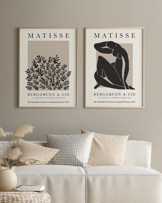Matisse - Black & beige en Multicolor - Láminas, Uruguay | La Cuadrería