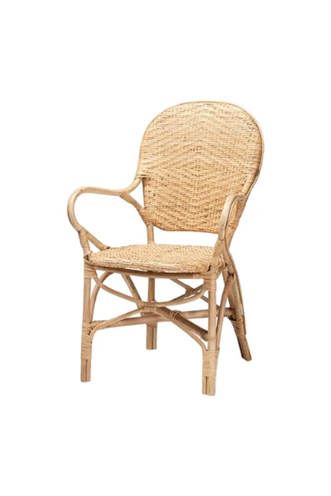 SILLA BISTRO RATTAN NATURAL C/BRAZOS 46X51X89H - Sillas, Uruguay | Vinibel