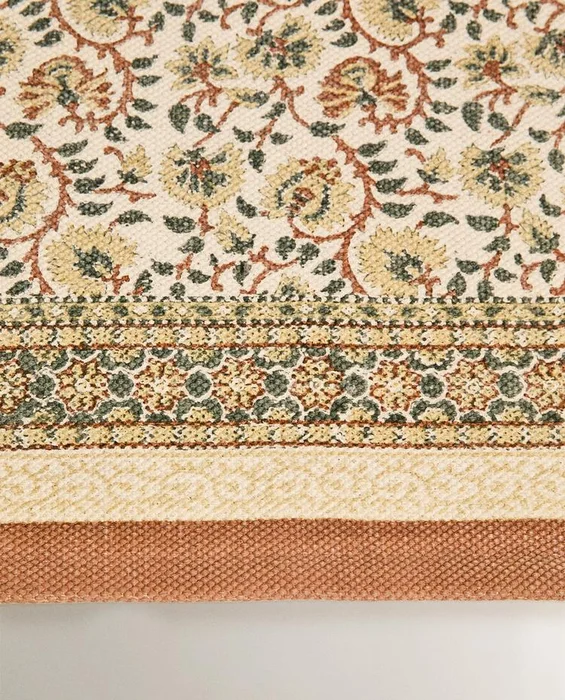 ALFOMBRA BLOCK PRINT ALGODÓN en Multicolor - Alfombras, Uruguay | Zara Home, vista 6