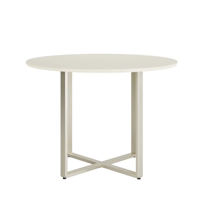 Mesa de comedor Redonda Fosco - Linea Mónaco en Beige - Mesas de comedor, Uruguay | Rústico Hogar