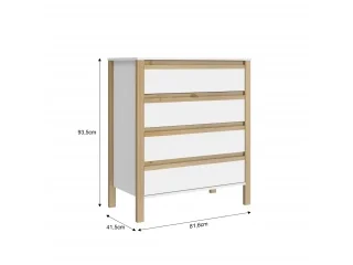 Comoda Combinado Madera 4 cajones - Cómodas, Uruguay | Que Sal Muebleria, vista 2