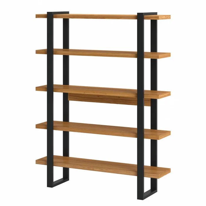 Estanteria Industrial Agata 100% MDF Tamburato - Linea Factory en Madera natural - Bibliotecas, Uruguay | Balton