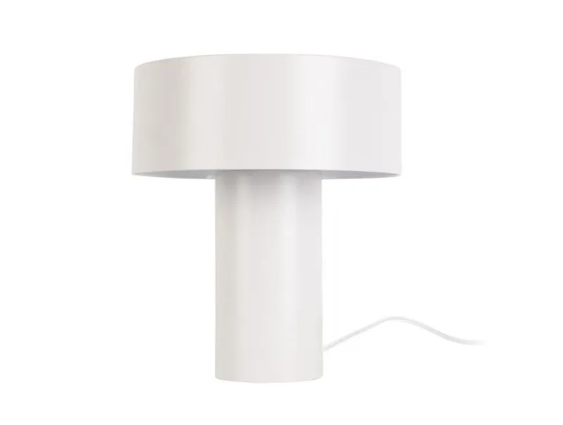 L. MESA TUBO BLANCO MATE - 20% OFF en Blanco - Lámparas de mesa, Uruguay | Masinfinito Casa