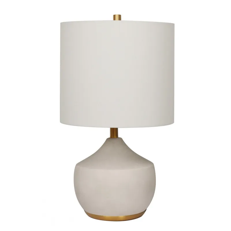 Lampara de mesa - Cerámica Gold en Beige - Lámparas de mesa, Uruguay | Rústico Hogar