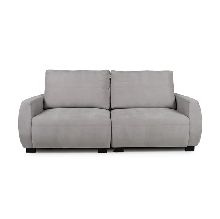 Sofá Carino (Retráctil) - Tela Microfibra - 2 cuerpos - Kruger 06-155 (Ceniza) en Gris - Sillones y sofás, Uruguay | NYR, vista 2