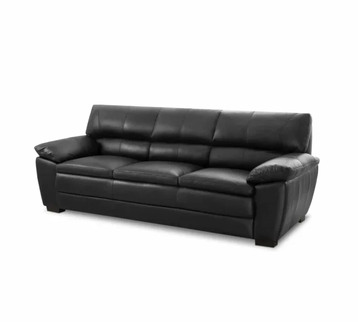 Sillón %100 Cuero - 3 Cuerpos - Premium - Negro en Negro - Sillones y sofás, Uruguay | Nario Hogar, vista 3