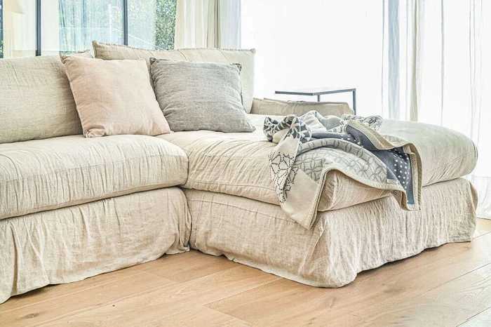 SILLON ALMA RINCONERO XXL - LINO CRUDO en Blanco - Sillones y sofás, Uruguay | La Iberica, vista 5