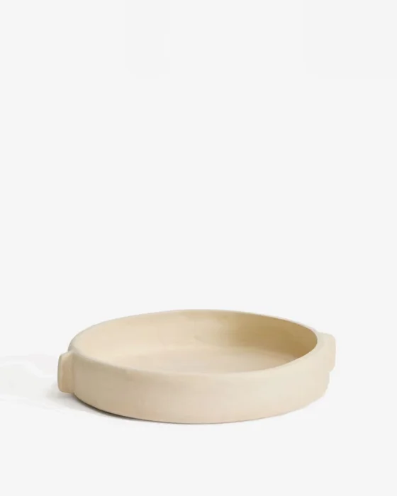 Centro de mesa Mireni de papel maché beige Ø 31 cm en Beige - Jarrones, Uruguay | Kavehome